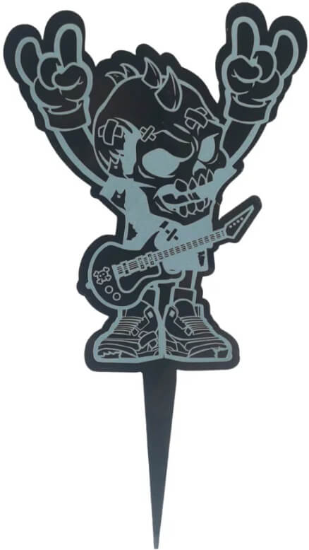 Wkładka do tortu - Rock/Metalowy gitarzysta 2