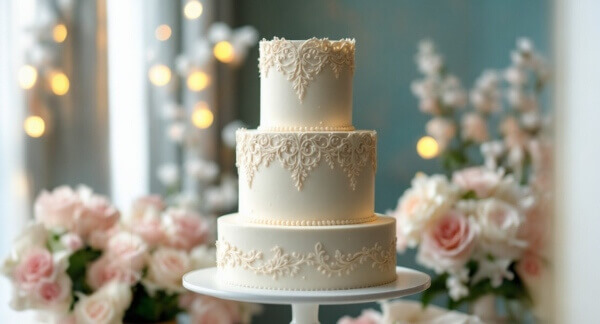 Royal Icing tort ślubny